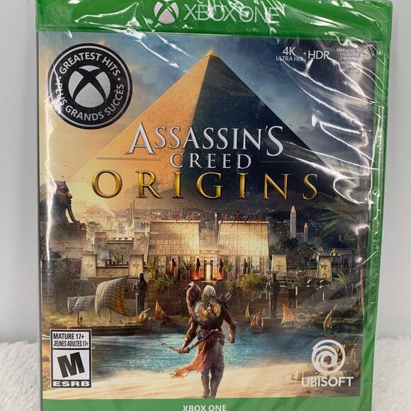 Assassin's Creed Origins Game Microsoft Xbox One Sealed Greatest Hits 4k Ultra - Picture 2 of 8
